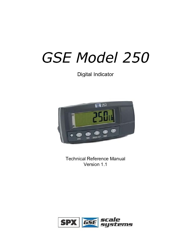 MANUAL GSE 250 pdf MANUAL GSE 250 pdf