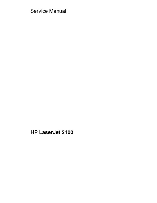HP LaserJet 2100 pdf HP LaserJet 2100 pdf