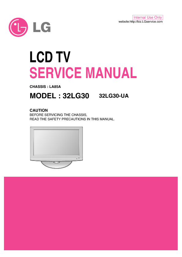 LG 32LG30 MFL41524403 Chassis LA85A LCD TV SM pdf LG 32LG30 MFL41524403 Chassis LA85A LCD TV SM pdf