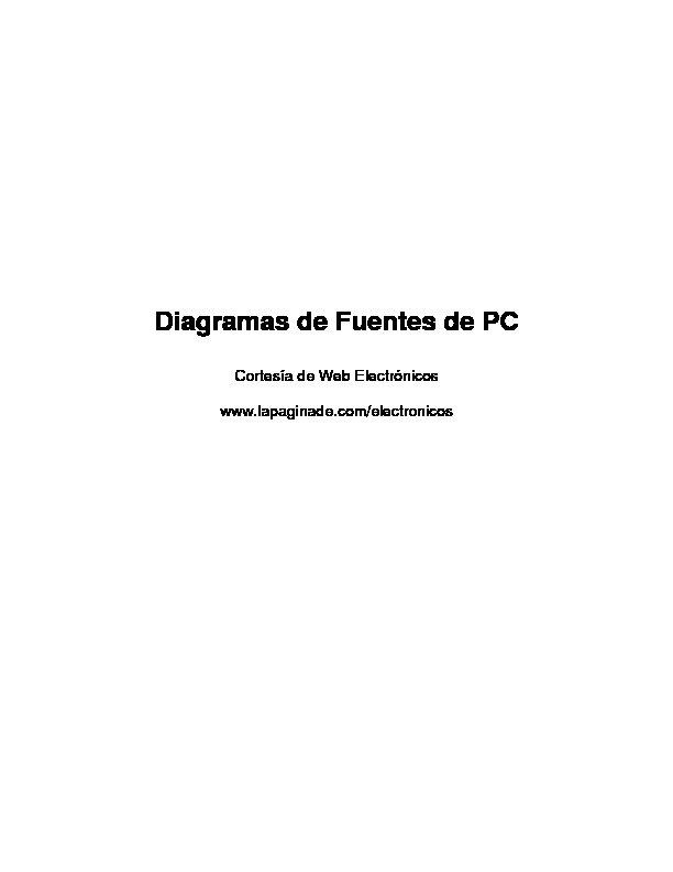 Diagramas Fuentes PC pdf Diagramas Fuentes PC pdf