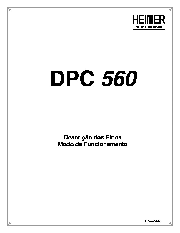 Manual do Modulo DPC 560 pdf Manual do Modulo DPC 560 pdf
