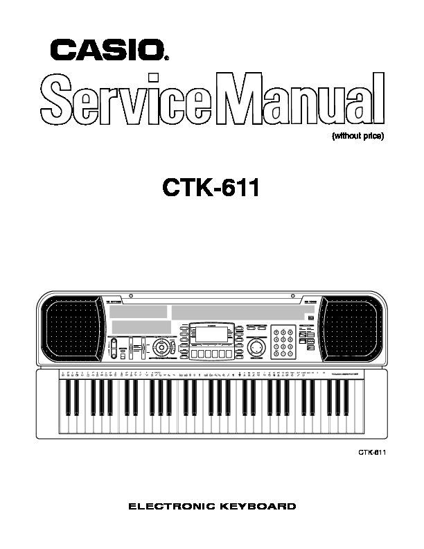 Casio CTK611 Service pdf Casio CTK611 Service pdf