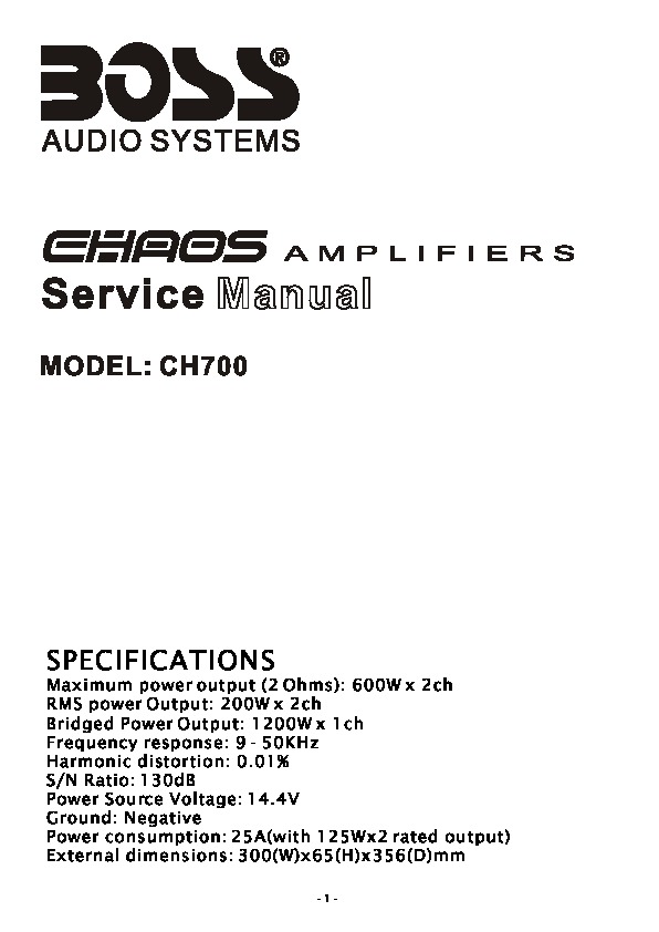 BOSS CH700 Manual de Servicio.pdf
