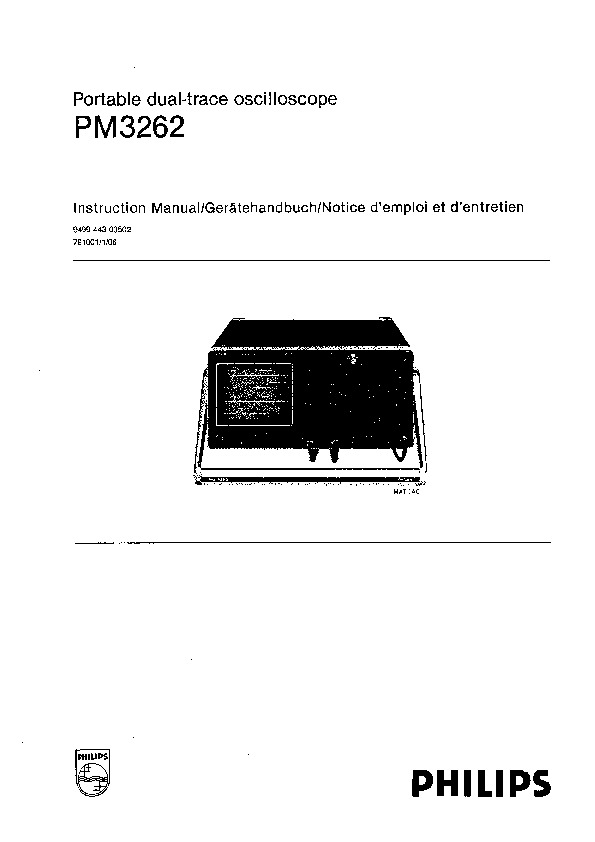 Philips PM3262 pdf Philips PM3262 pdf