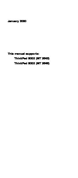 IBM ThinkPad 600x pdf IBM ThinkPad 600x pdf