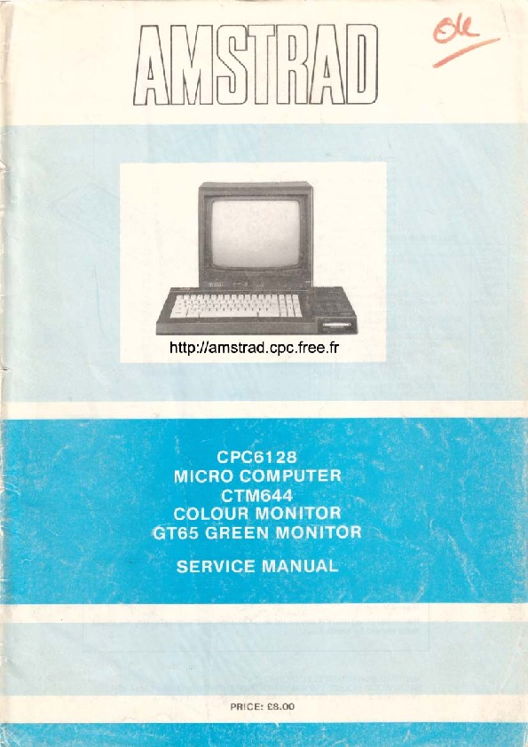 Amstrad CPC 6128 Service Manual pdf Amstrad CPC 6128 Service Manual pdf