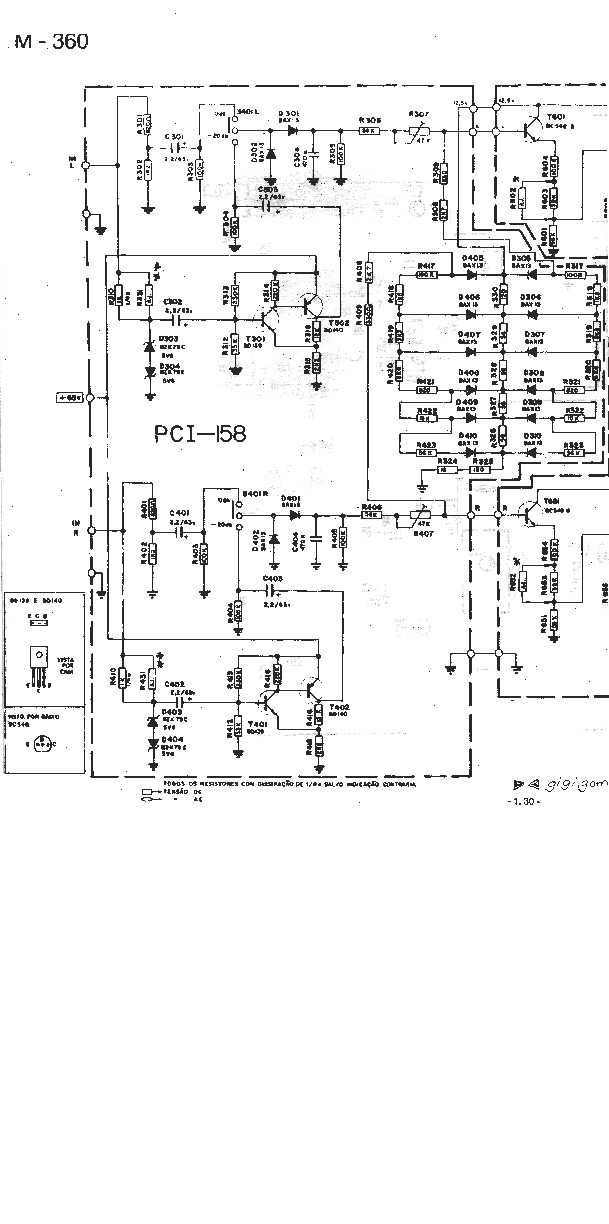 Gradiente - Amplificador - M360 PCI158 PCI159 - Esquema Elet.pdf