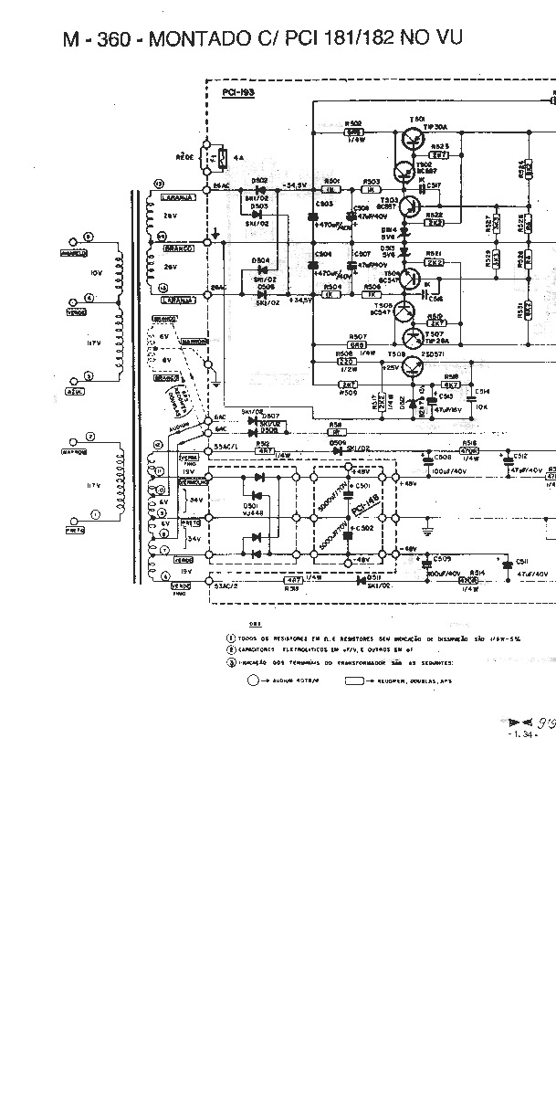 Gradiente - Amplificador - M360 PCI181 PCI182 no VU - Esquem.pdf