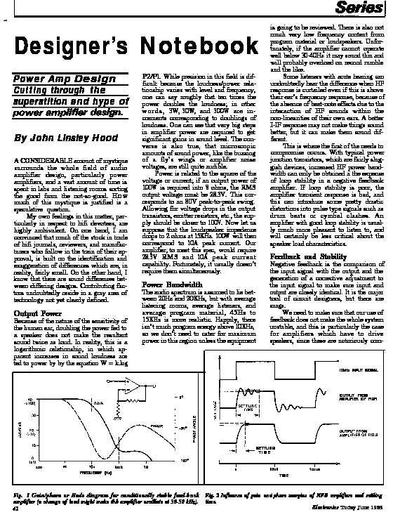 Amplifier Power   Design Notes Misc pdf Amplifier Power   Design Notes Misc pdf