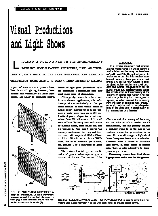 Visual Production Laser Light Shows pdf Visual Production Laser Light Shows pdf