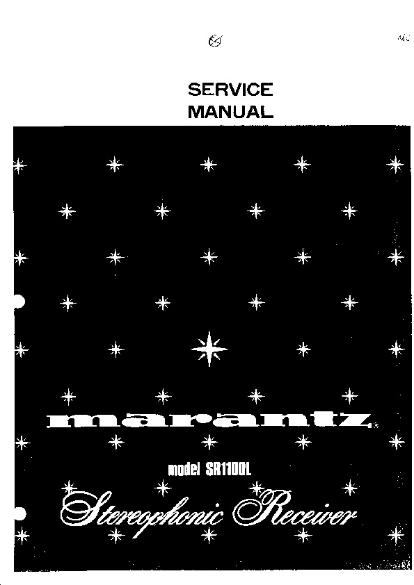 MARANTZ SR1100L pdf MARANTZ SR1100L pdf