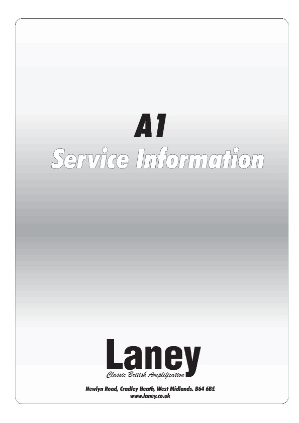 Laney A1 Schematic pdf Laney A1 Schematic pdf