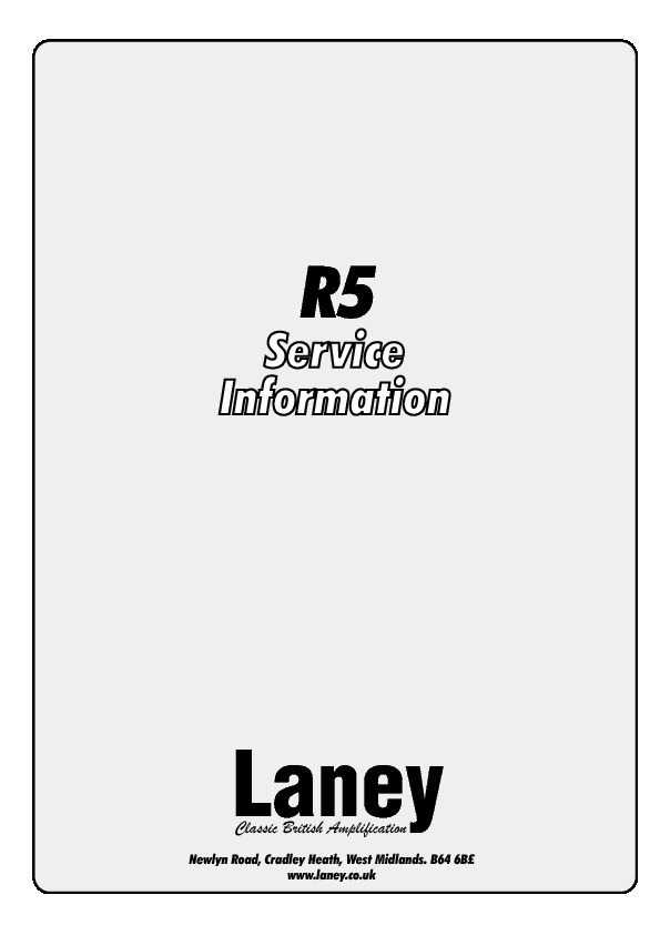 Laney R5 pdf Laney R5 pdf
