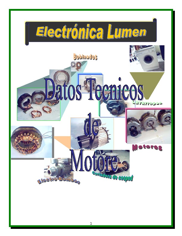 Datos Tecnicos Motores pdf Datos Tecnicos Motores pdf
