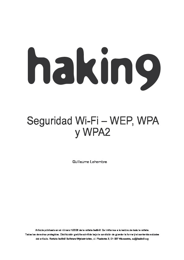 Haking 2006 wpa ES pdf Haking 2006 wpa ES pdf