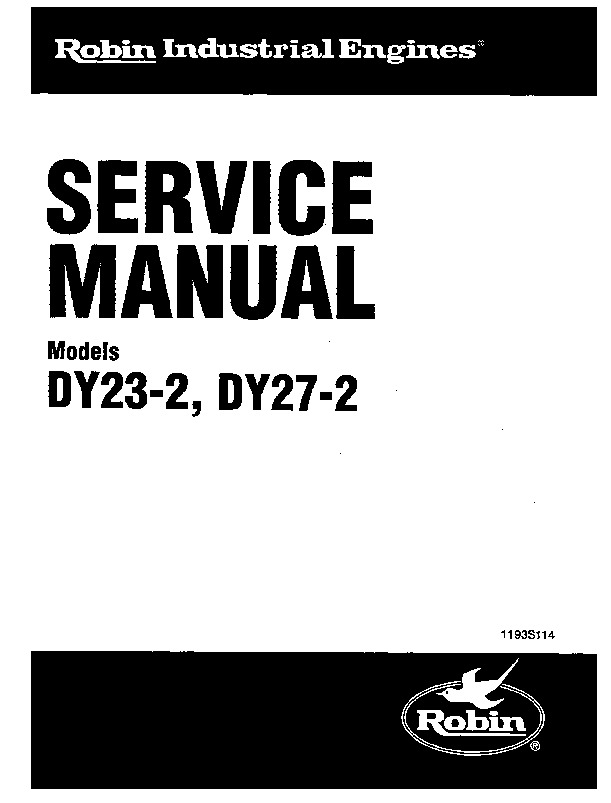 Subaru Robin DY23 Manual de Servicio pdf Subaru